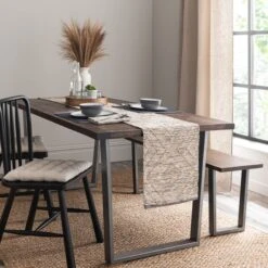 Dunelm Aztec Jute Table Runner