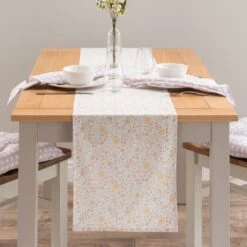 Dunelm Floral Printed Table Runner