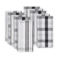 Pack Of 10 Monochrome Tea Towels