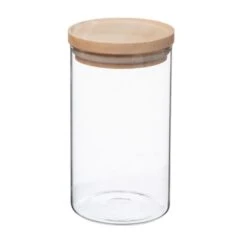 5five Set Of 3 Air Seal Round Glass Storage Jars -Kitchen Warehouse 30816119 alt02
