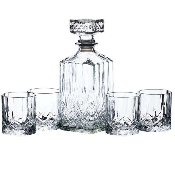 BarCraft Barcraft Cut Glass Effect Decanter Set 900ml 6 BarCraft Barcraft Cut Glass Effect Decanter Set 900ml - Image 4