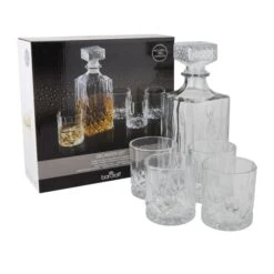 BarCraft Barcraft Cut Glass Effect Decanter Set 900ml 11 BarCraft Barcraft Cut Glass Effect Decanter Set 900ml -Kitchen Warehouse 30816893 alt04